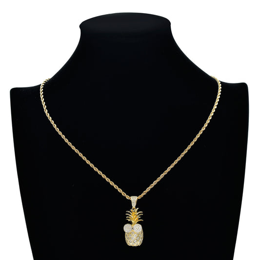 Hip Hop Minimalist Fashion Copper Pendant Necklace for Men and Women