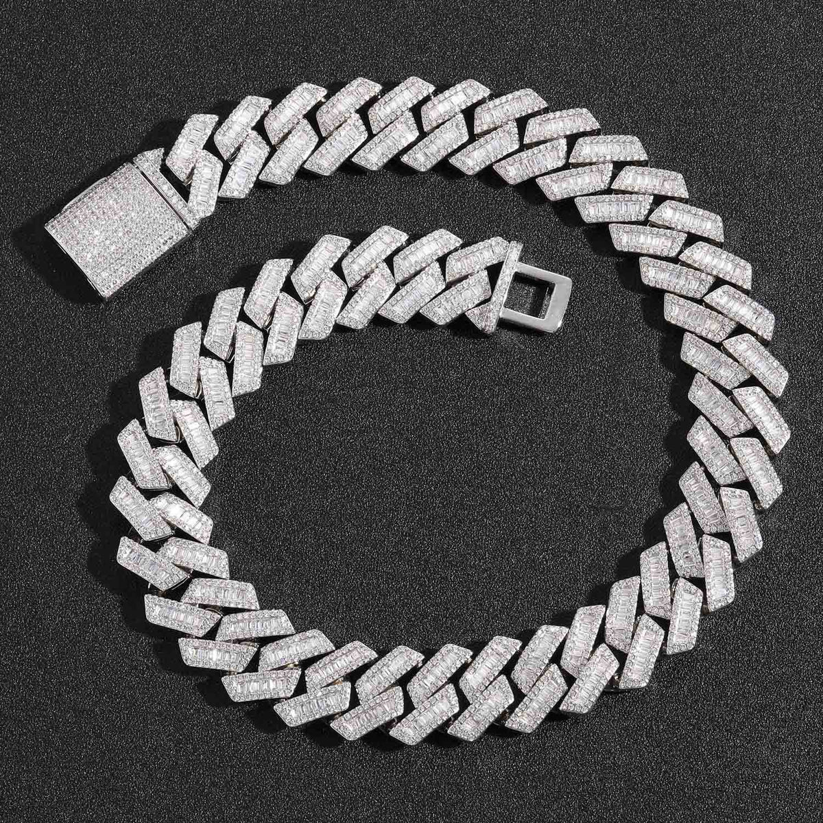 Hip Hop Cuban Link Cubic Zirconia Necklace for Men product image