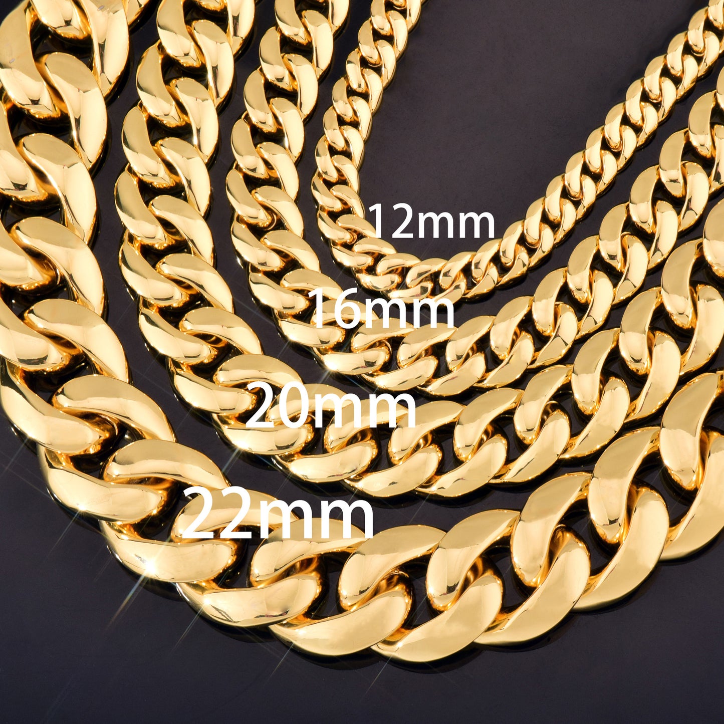 Iced Out Cuban Link Chain Necklace Unisex Hip Hop Statement Jewelry