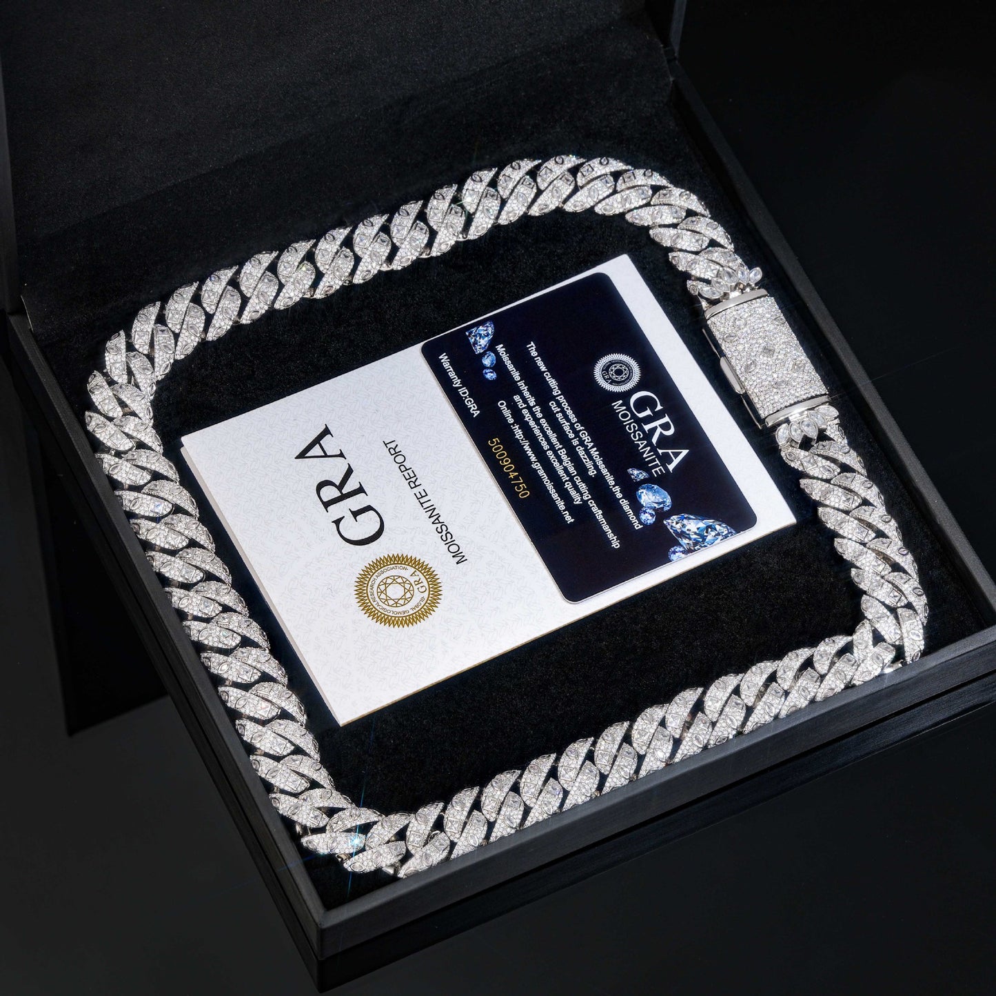 18mm Moissanite Cuban Link Chain Bracelet & Necklace, Iced Out Hip Hop Jewelry