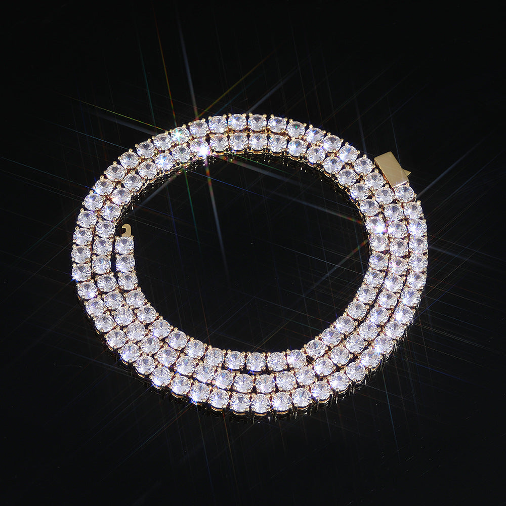 3-5 mm Round CZ Tennis Copper Necklace - CHA005 product image
