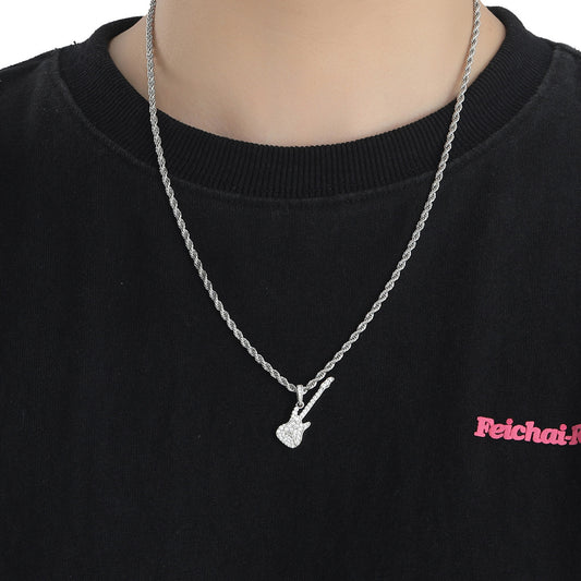 Hip Hop Punk Fashion Copper Pendant Necklace for Men and Women