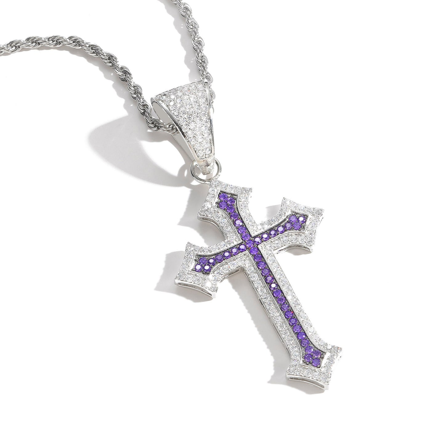 Hip Hop Fashion Cubic Zirconia Necklace for Men and Women