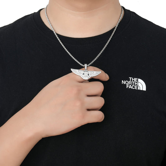 Hip Hop Fashion Cubic Zirconia Pendant Necklace for Men and Women