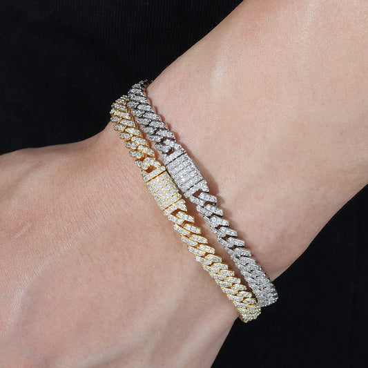 6 mm Single-Row Iced Cuban Copper Bracelet with Cubic Zirconia - CHA286 alternate product image