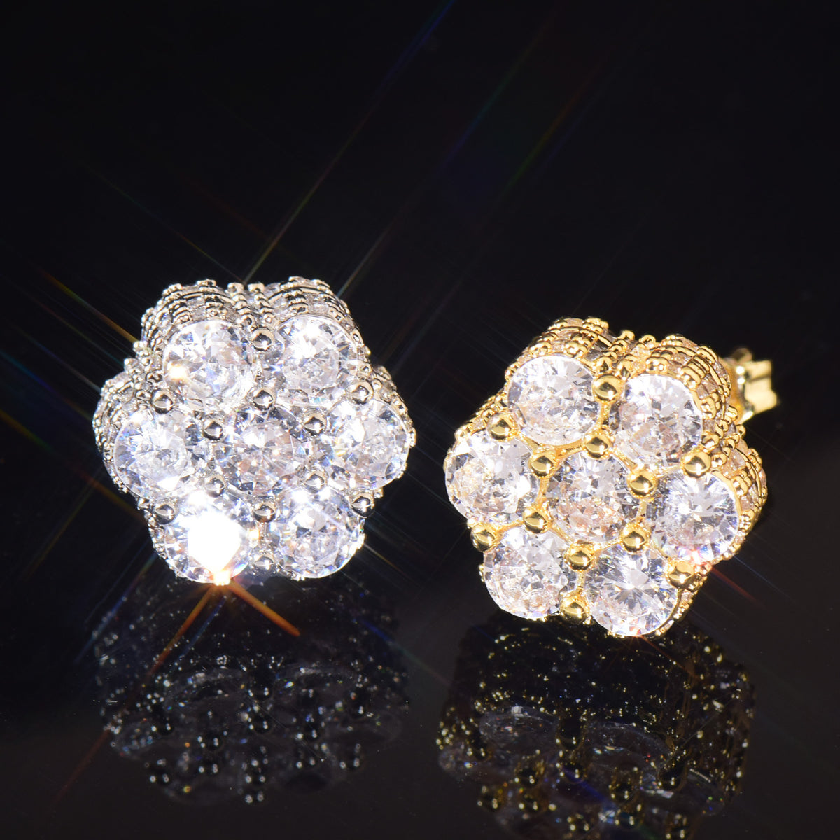 Floral Cluster Stud Earrings for Women product image