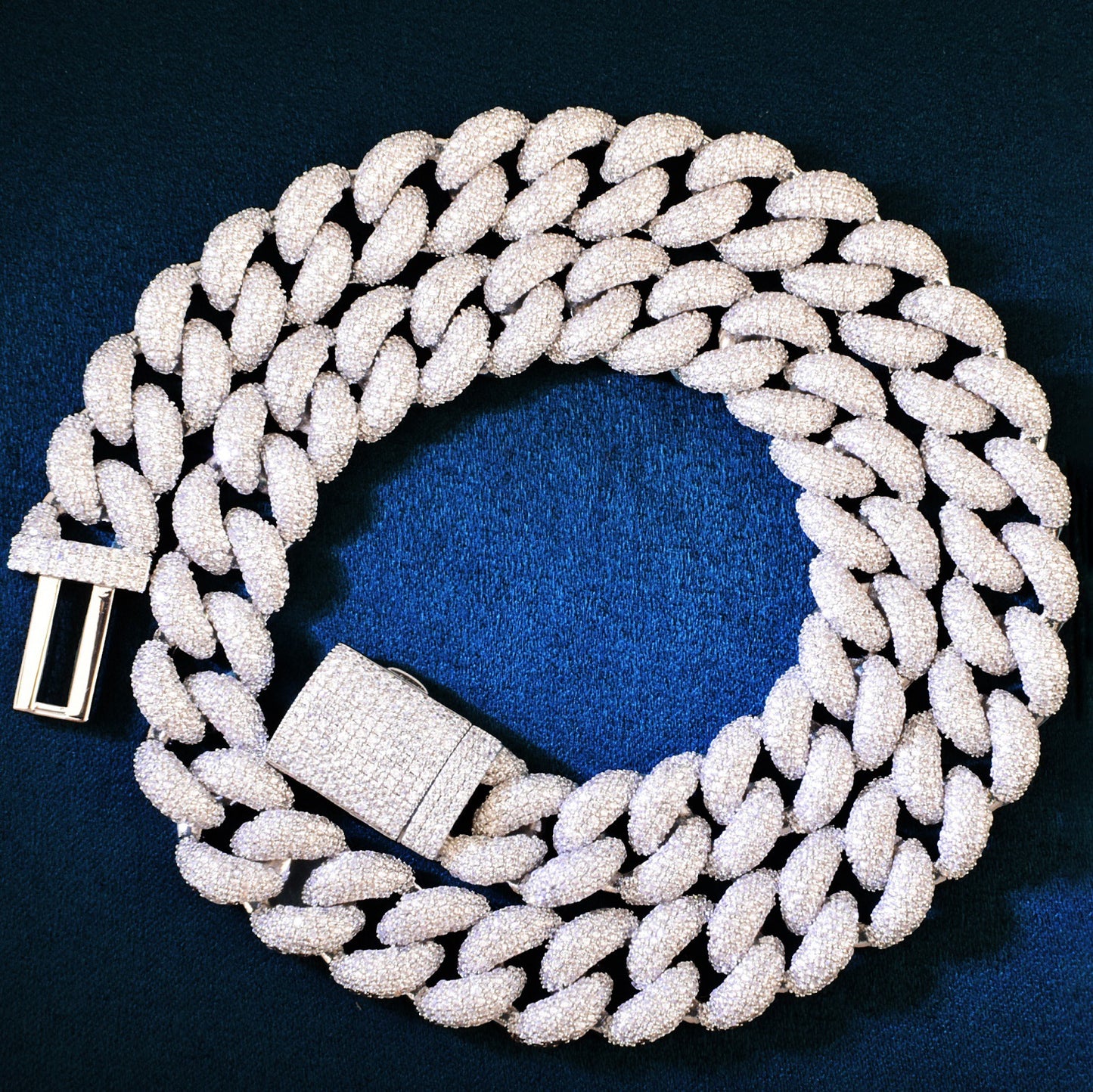 Iced Out Cuban Link Chain Necklace for Men Hip Hop