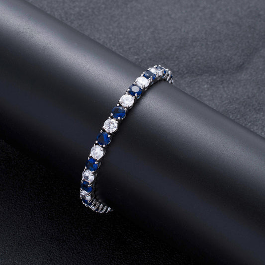 Hip Hop Four Leaf Clover Cubic Zirconia Necklace for Men and Women