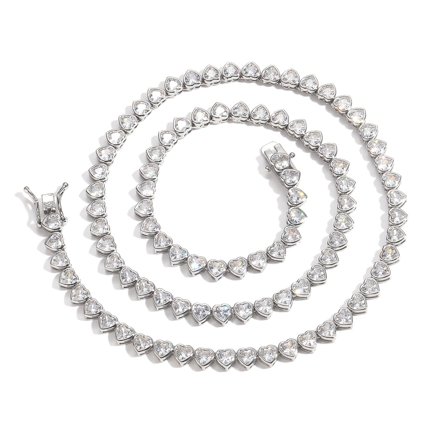 Hip Hop Cuban Link Cubic Zirconia Necklace for Men