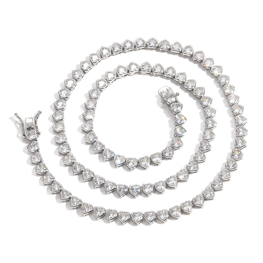Hip Hop Cuban Link Cubic Zirconia Necklace for Men
