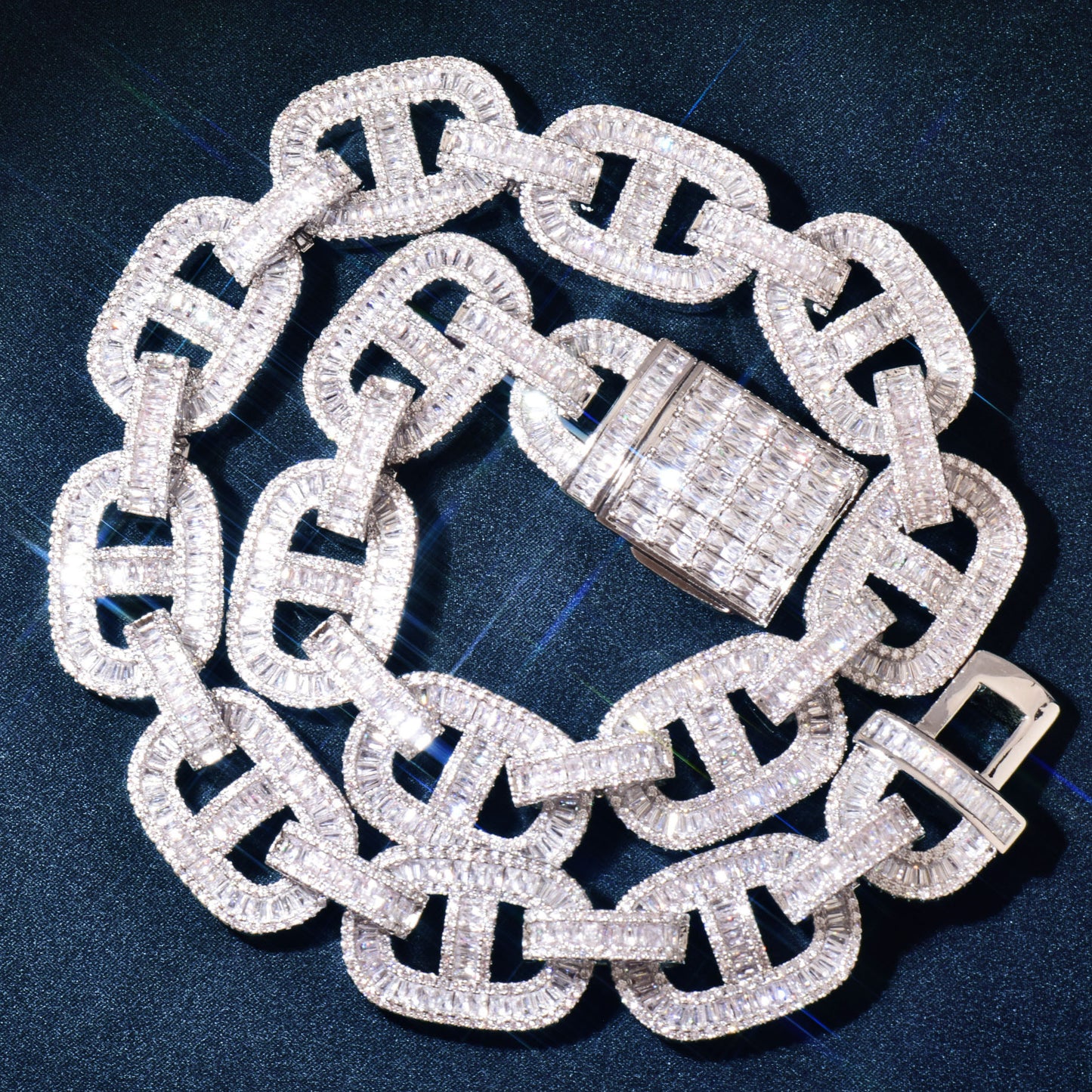 Iced Out Cuban Link Chain Set