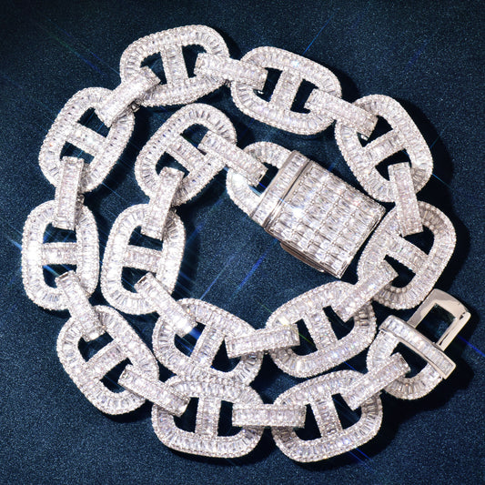 Iced Out Cuban Link Chain Set