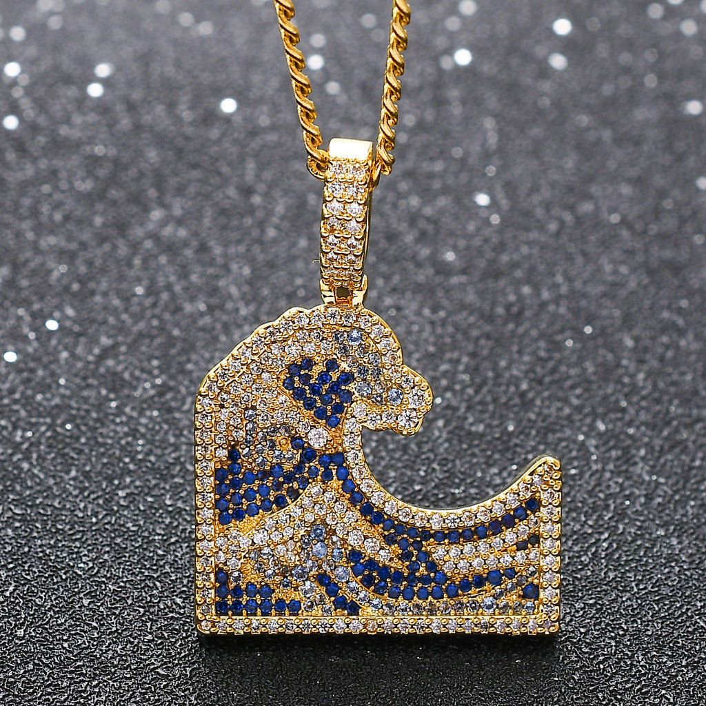 Hip Hop Punk Fashion Copper Pendant Necklace for Men and Women