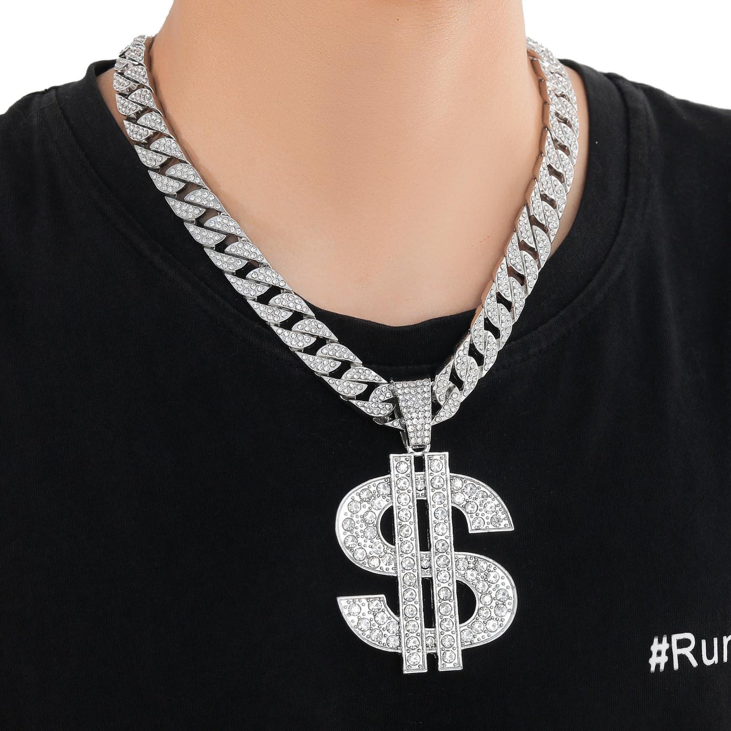 Hip Hop Cuban Link Stainless Steel Necklace for Men and Women