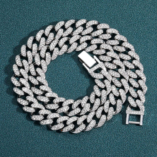 Hip Hop Cuban Link Alloy Jewelry Piece for Men
