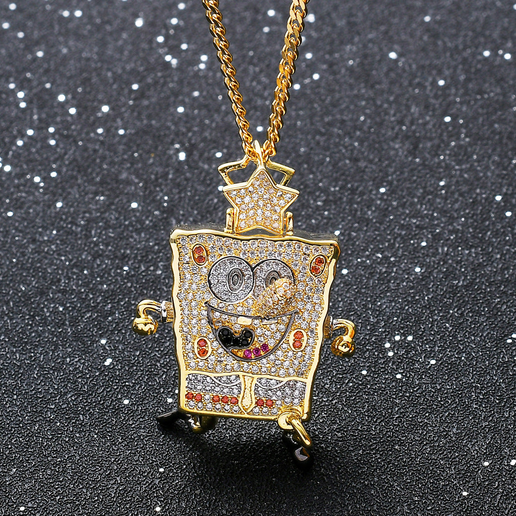 Hip Hop Star Stainless Steel Pendant Necklace for Men and Women