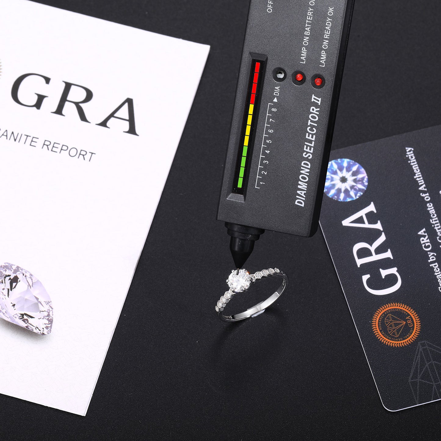 925 Silver Moissanite Geometric Ring for Women and Men - Minimalist Luxury Statement Ring product image