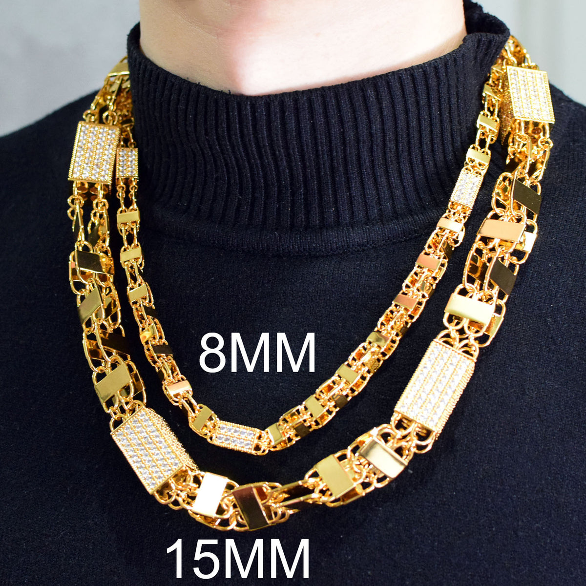 Iced Out Padlock Chain Necklace product image