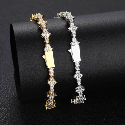 6.5 mm Star-Cluster CZ Tennis Copper Necklace or Bracelet - CHA258 alternate product image