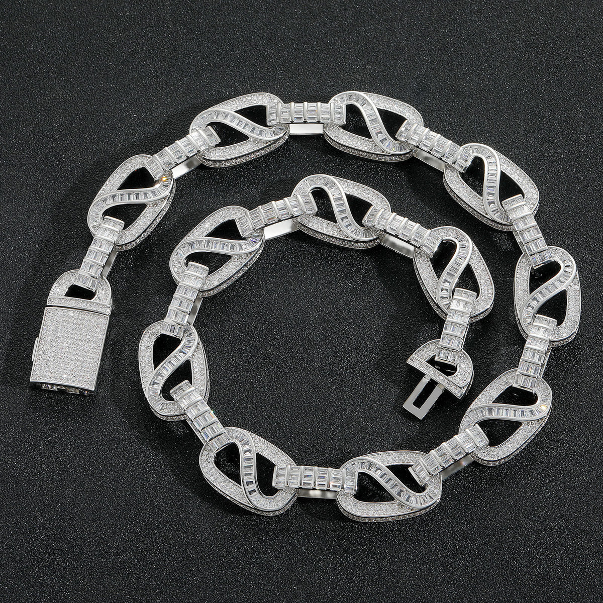 Hip Hop Fashion Cubic Zirconia Necklace for Men product image