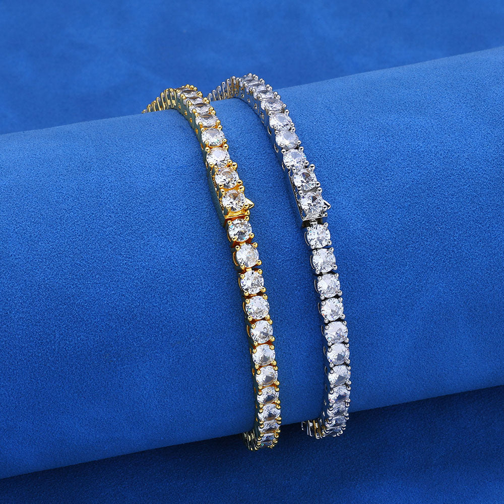 3-5 mm Round CZ Tennis Copper Necklace or Bracelet - CHA133 product image