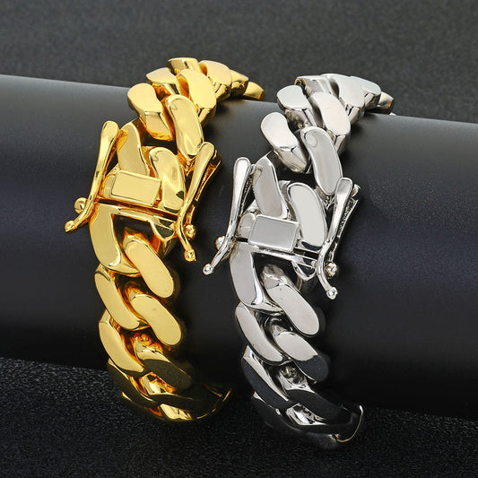 10-22 mm Faceted Polished Cuban Copper Bracelet - CHA268 alternate product image