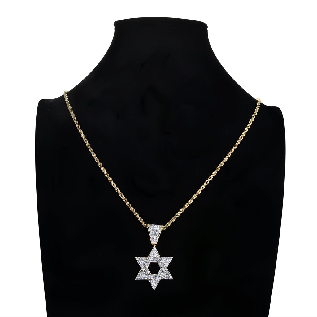 Hip Hop Minimalist Fashion Copper Pendant Necklace for Men and Women