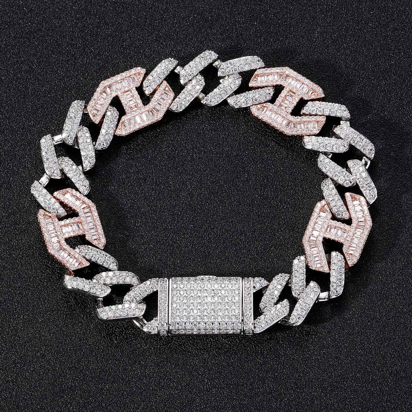 Hip Hop Minimalist Cuban Link Copper Bracelet for Men