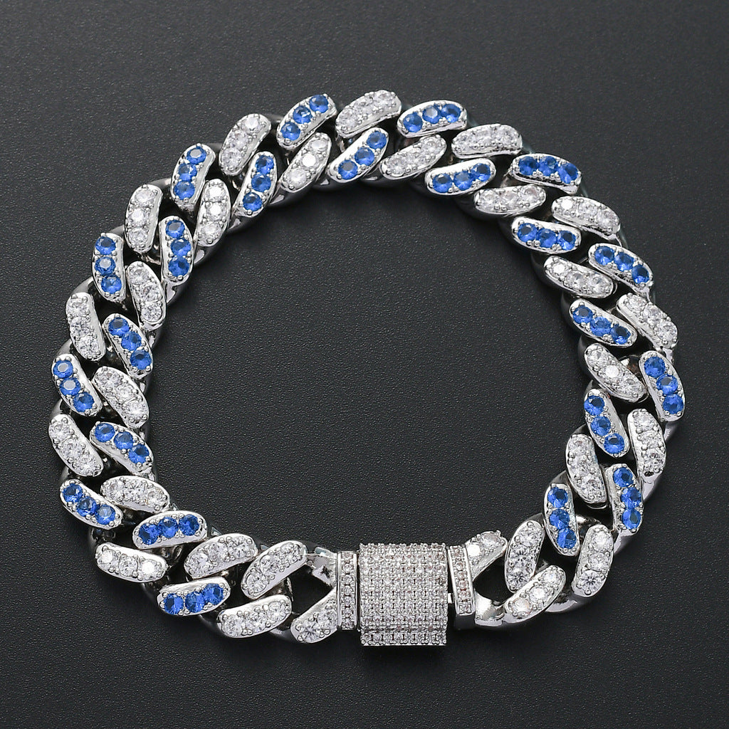Hip Hop Cuban Link Copper Bracelet for Men