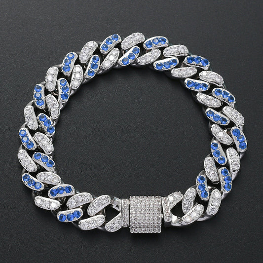 Hip Hop Cuban Link Copper Bracelet for Men
