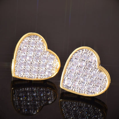 Heart Stud Earrings