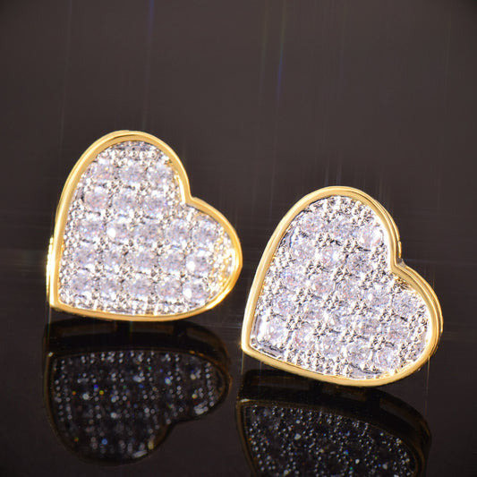 Heart Stud Earrings