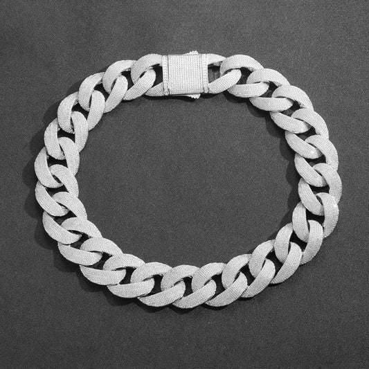 Hip Hop Tennis Chain Cubic Zirconia Necklace for Men and Women