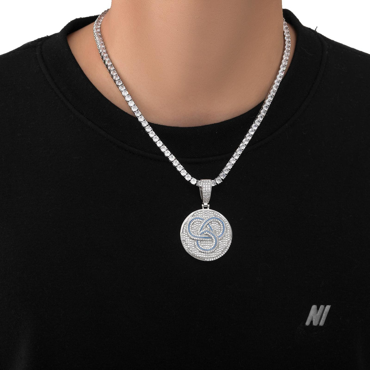 Hip Hop Fashion Cubic Zirconia Pendant Necklace for Men and Women product image
