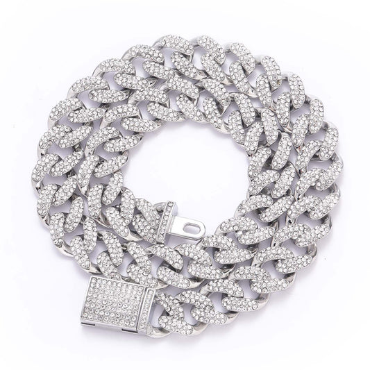 Hip Hop Cuban Link Alloy Necklace for Men