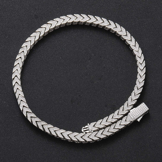 Hip Hop Vintage Cuban Link Bubble Copper Necklace for Men
