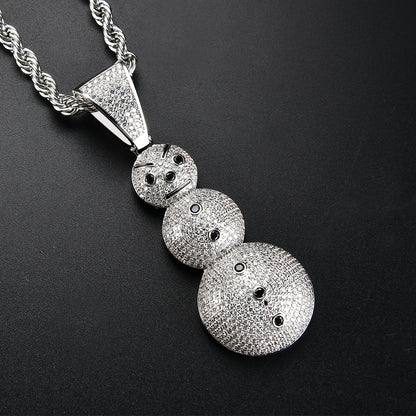Hip Hop Minimalist Fashion Copper Pendant Necklace for Men and Women