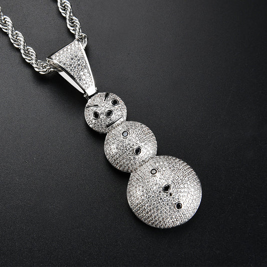 Hip Hop Minimalist Fashion Copper Pendant Necklace for Men and Women