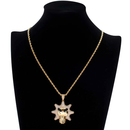 Hip Hop Fashion Copper Pendant Necklace for Men and Women