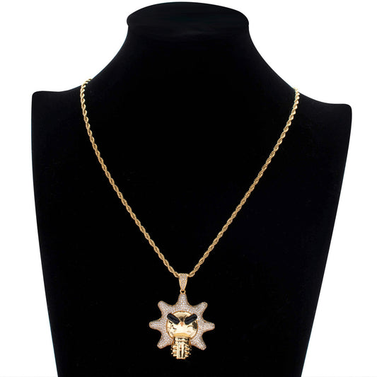 Hip Hop Fashion Copper Pendant Necklace for Men and Women