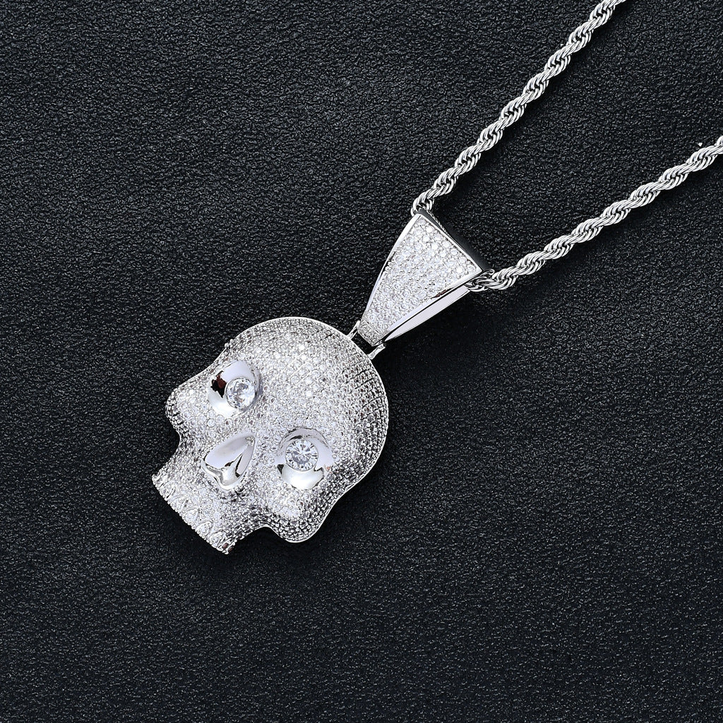 Hip Hop Fashion Cubic Zirconia Pendant Necklace for Men and Women