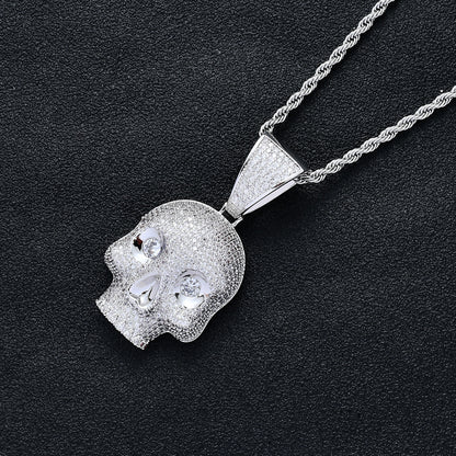 Hip Hop Fashion Cubic Zirconia Pendant Necklace for Men and Women