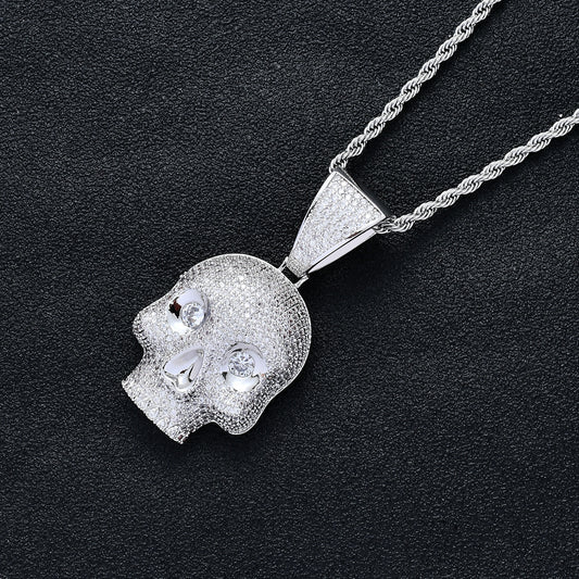 Hip Hop Fashion Cubic Zirconia Pendant Necklace for Men and Women