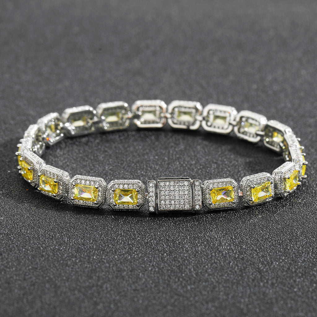 Hip Hop Cuban Link Iced Link Cubic Zirconia Necklace for Men and Women