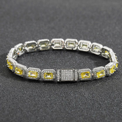 Hip Hop Cuban Link Iced Link Cubic Zirconia Necklace for Men and Women