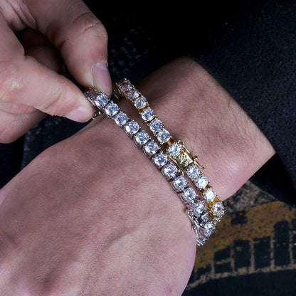 2-8 mm Round CZ Tennis Copper Bracelet - CHA003