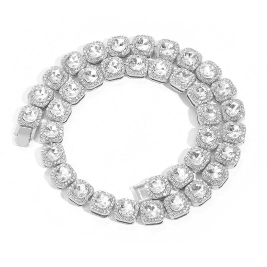 Hip Hop Light Luxury Iced Link Alloy Necklace for Men