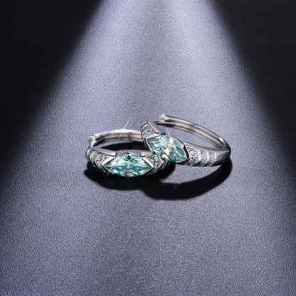 Blue Green Marquise Hoop Earrings, Eye of Horus Inspired Huggie Earrings, S925 Silver 18k Gold Plated Unisex Jewelry