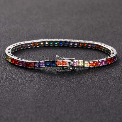 Hip Hop Cuban Link Cubic Zirconia Bracelet for Men