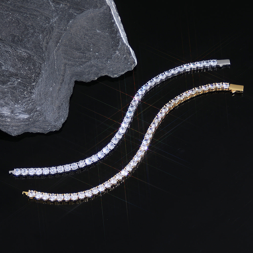 3-5 mm Round CZ Tennis Copper Bracelet - CHA005 product image
